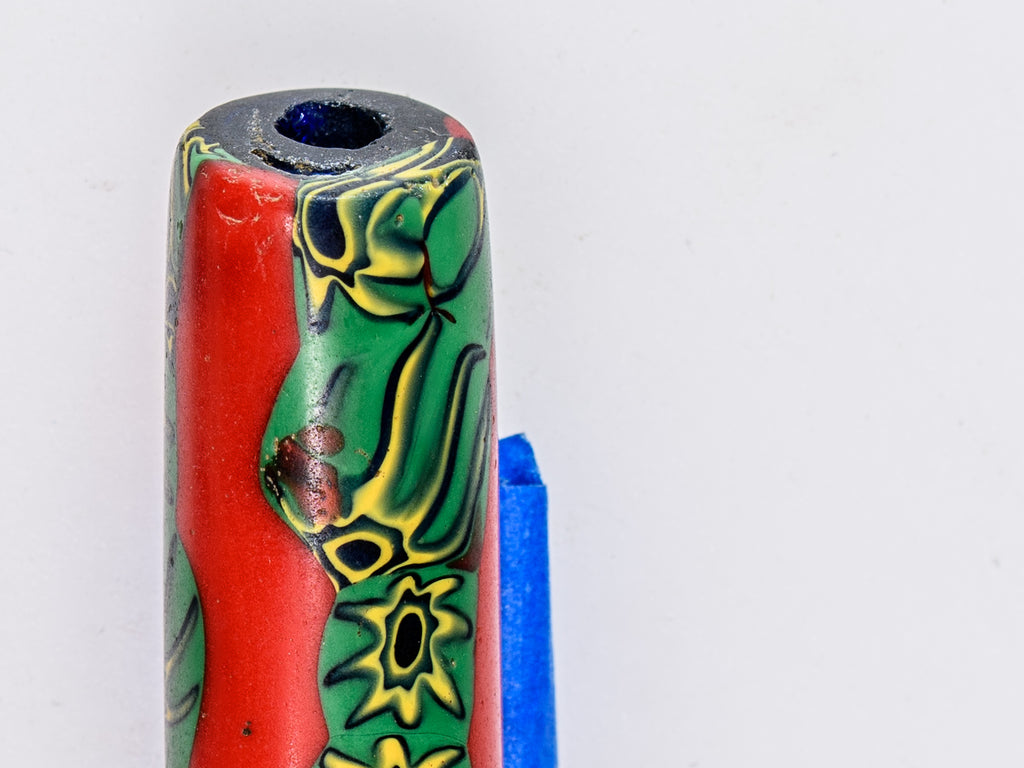 VAM550,African Trade Venetian, Antic Millefiori Bead, Antique Trade Beads, Collectible Bead, Collectible Beads, Elbow Bead, Elbow Millefiori, Elbow Venetian, Venetian Elbow Millefiori, Venetian Elbow Millefiori Bead