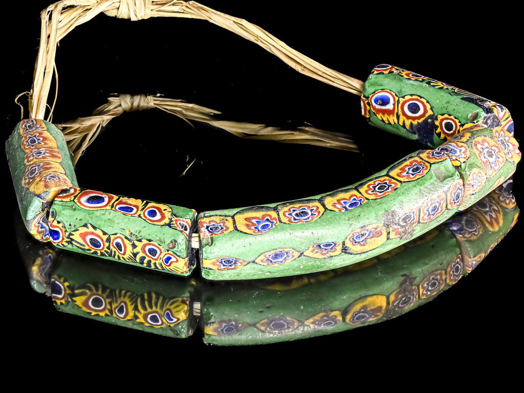 VAM550,African Trade Venetian, Antic Millefiori Bead, Antique Trade Beads, Collectible Bead, Collectible Beads, Elbow Bead, Elbow Millefiori, Elbow Venetian, Venetian Elbow Millefiori, Venetian Elbow Millefiori Bead