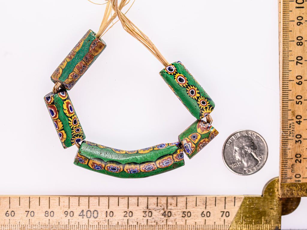 VAM550,African Trade Venetian, Antic Millefiori Bead, Antique Trade Beads, Collectible Bead, Collectible Beads, Elbow Bead, Elbow Millefiori, Elbow Venetian, Venetian Elbow Millefiori, Venetian Elbow Millefiori Bead