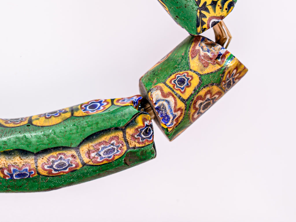 VAM550,African Trade Venetian, Antic Millefiori Bead, Antique Trade Beads, Collectible Bead, Collectible Beads, Elbow Bead, Elbow Millefiori, Elbow Venetian, Venetian Elbow Millefiori, Venetian Elbow Millefiori Bead