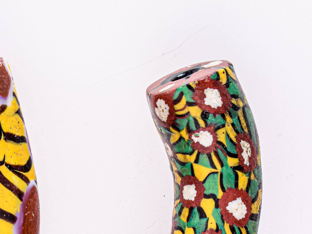VAM550,African Trade Venetian, Antic Millefiori Bead, Antique Trade Beads, Collectible Bead, Collectible Beads, Elbow Bead, Elbow Millefiori, Elbow Venetian, Venetian Elbow Millefiori, Venetian Elbow Millefiori Bead