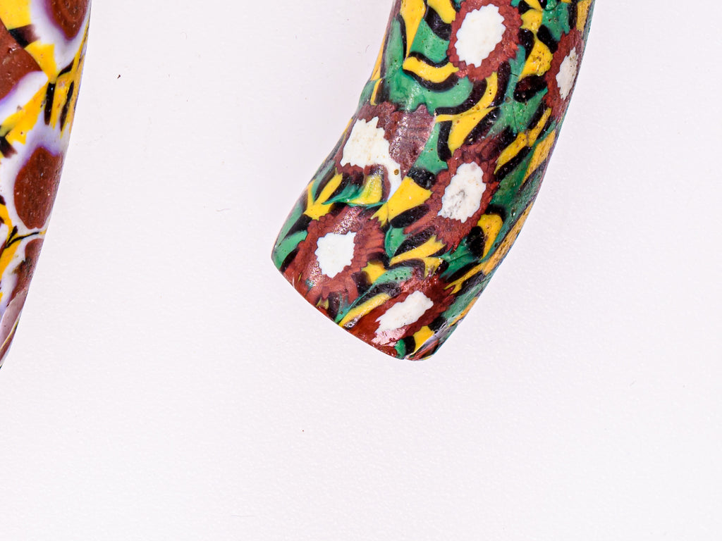 VAM550,African Trade Venetian, Antic Millefiori Bead, Antique Trade Beads, Collectible Bead, Collectible Beads, Elbow Bead, Elbow Millefiori, Elbow Venetian, Venetian Elbow Millefiori, Venetian Elbow Millefiori Bead