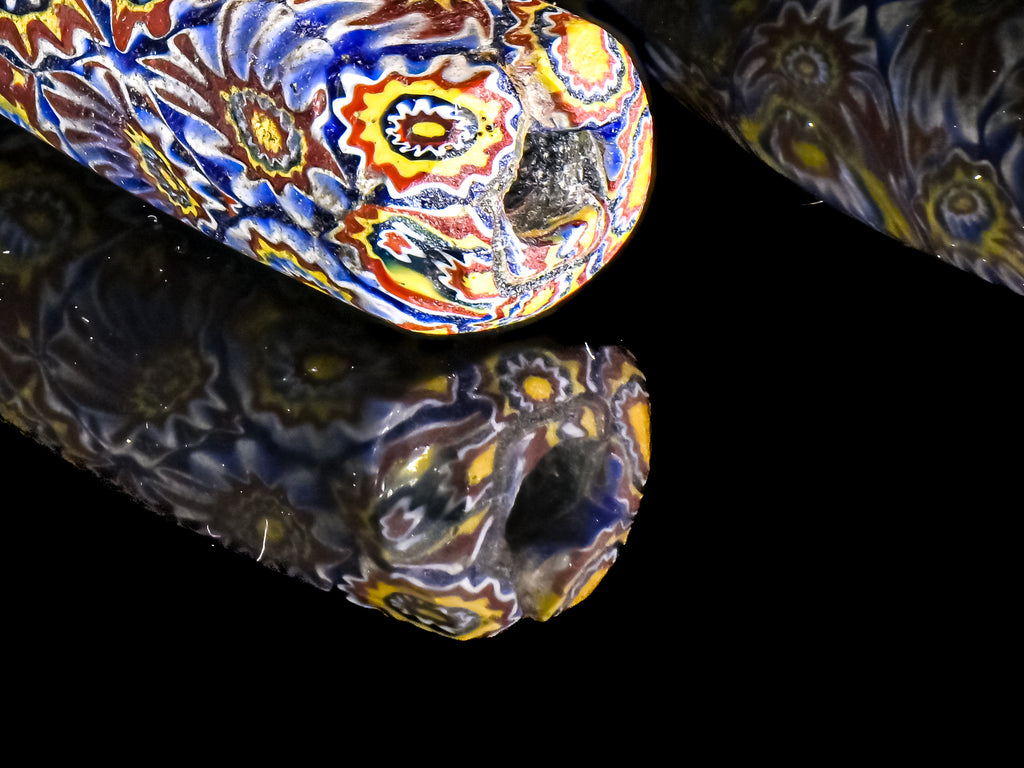 VAM550,African Trade Venetian, Antic Millefiori Bead, Antique Trade Beads, Collectible Bead, Collectible Beads, Elbow Bead, Elbow Millefiori, Elbow Venetian, Venetian Elbow Millefiori, Venetian Elbow Millefiori Bead
