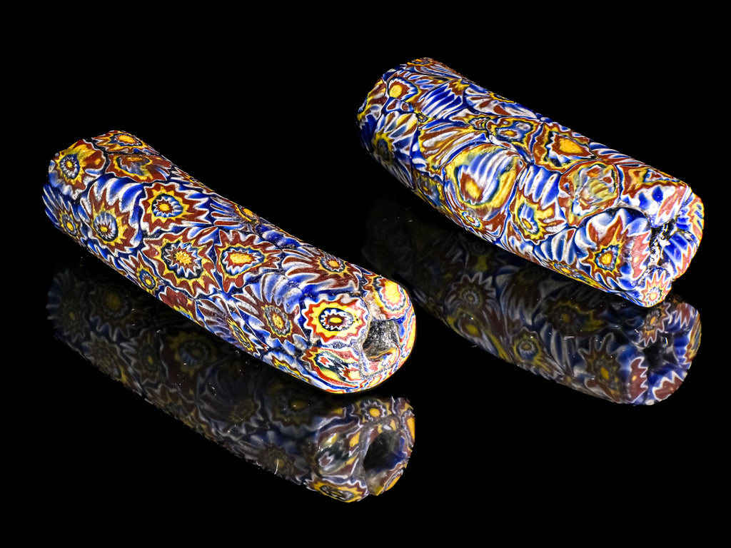 VAM550,African Trade Venetian, Antic Millefiori Bead, Antique Trade Beads, Collectible Bead, Collectible Beads, Elbow Bead, Elbow Millefiori, Elbow Venetian, Venetian Elbow Millefiori, Venetian Elbow Millefiori Bead
