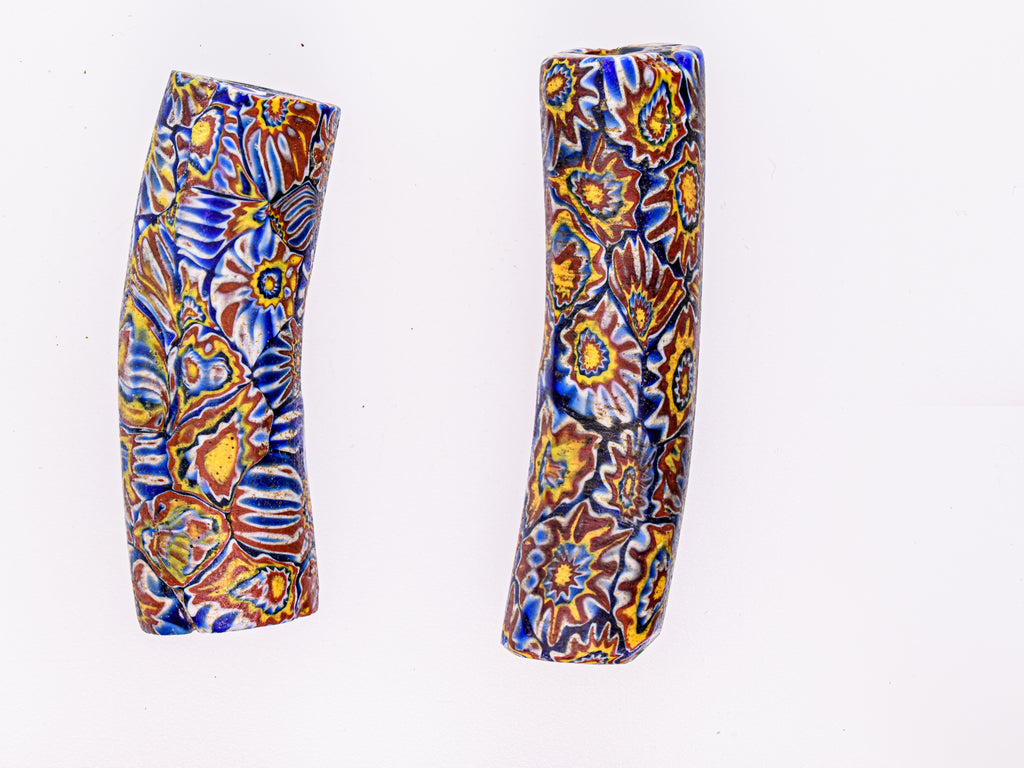 VAM550,African Trade Venetian, Antic Millefiori Bead, Antique Trade Beads, Collectible Bead, Collectible Beads, Elbow Bead, Elbow Millefiori, Elbow Venetian, Venetian Elbow Millefiori, Venetian Elbow Millefiori Bead