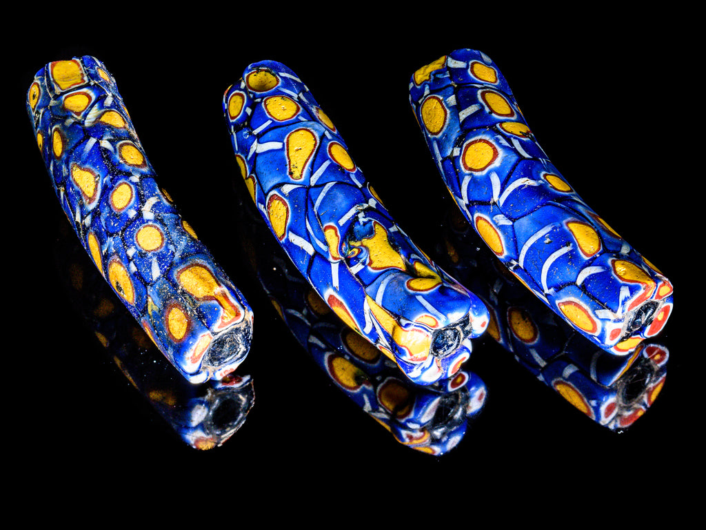 VAM550,African Trade Venetian, Antic Millefiori Bead, Antique Trade Beads, Collectible Bead, Collectible Beads, Elbow Bead, Elbow Millefiori, Elbow Venetian, Venetian Elbow Millefiori, Venetian Elbow Millefiori Bead