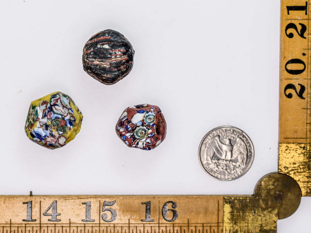 VAM500,African trade millefiori, African Trade Venetian, Antic Millefiori Bead, Antique Trade Beads, Collectible Bead, Collectible Beads, Elbow Bead, Elbow Venetian, venetian millefiori, venetian millefiori beads