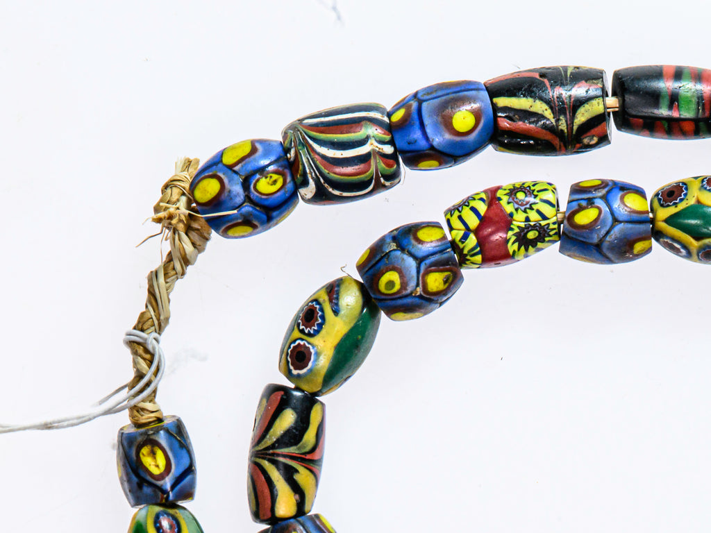 African trade millefiori, African Trade Venetian, Antic Millefiori Bead, Antique Trade Beads, Collectible Bead, Collectible Beads, Elbow Bead, Elbow Venetian, venetian millefiori, venetian millefiori beads