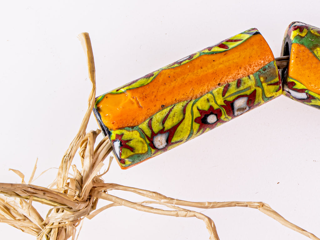 VAM500,African trade millefiori, African Trade Venetian, Antic Millefiori Bead, Antique Trade Beads, Collectible Bead, Collectible Beads, Elbow Bead, Elbow Venetian, venetian millefiori, venetian millefiori beads