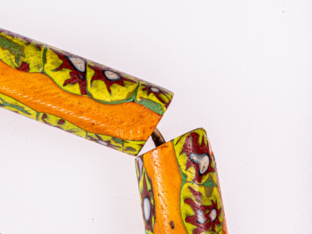 VAM500,African trade millefiori, African Trade Venetian, Antic Millefiori Bead, Antique Trade Beads, Collectible Bead, Collectible Beads, Elbow Bead, Elbow Venetian, venetian millefiori, venetian millefiori beads
