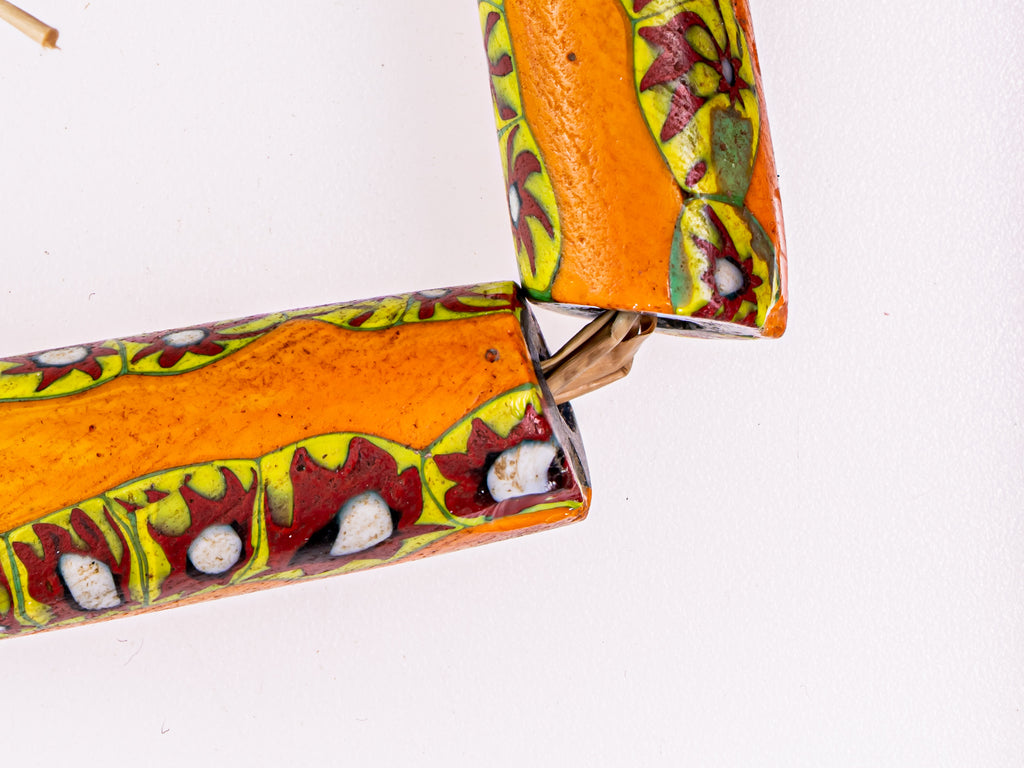 VAM500,African trade millefiori, African Trade Venetian, Antic Millefiori Bead, Antique Trade Beads, Collectible Bead, Collectible Beads, Elbow Bead, Elbow Venetian, venetian millefiori, venetian millefiori beads