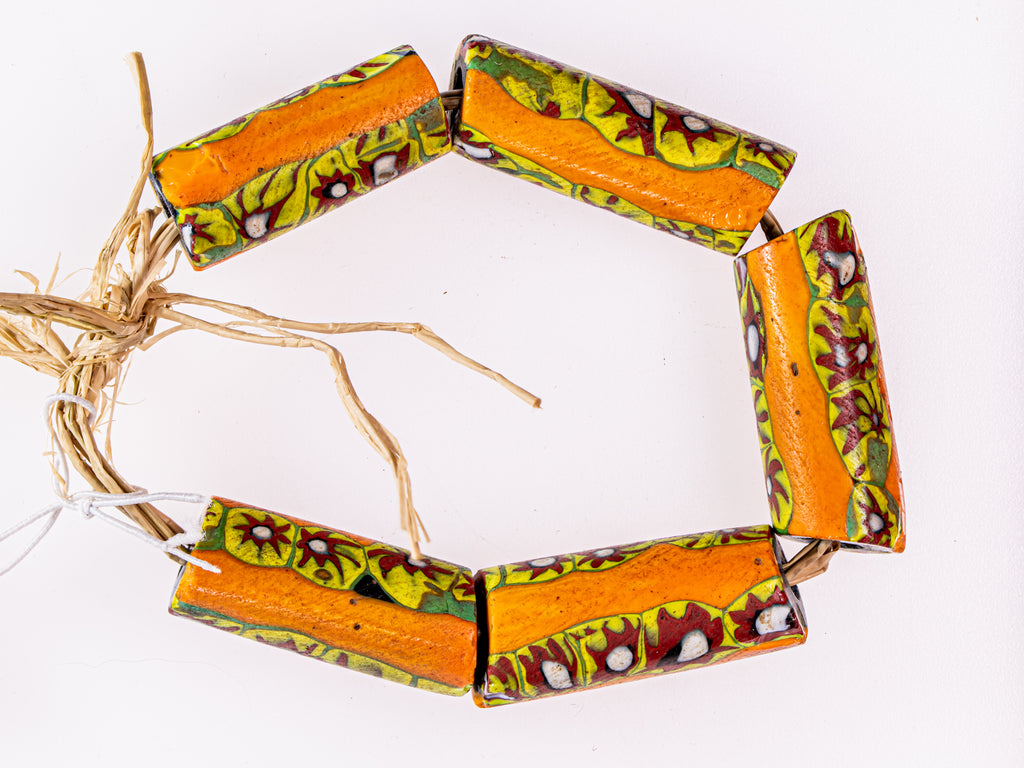 VAM500,African trade millefiori, African Trade Venetian, Antic Millefiori Bead, Antique Trade Beads, Collectible Bead, Collectible Beads, Elbow Bead, Elbow Venetian, venetian millefiori, venetian millefiori beads