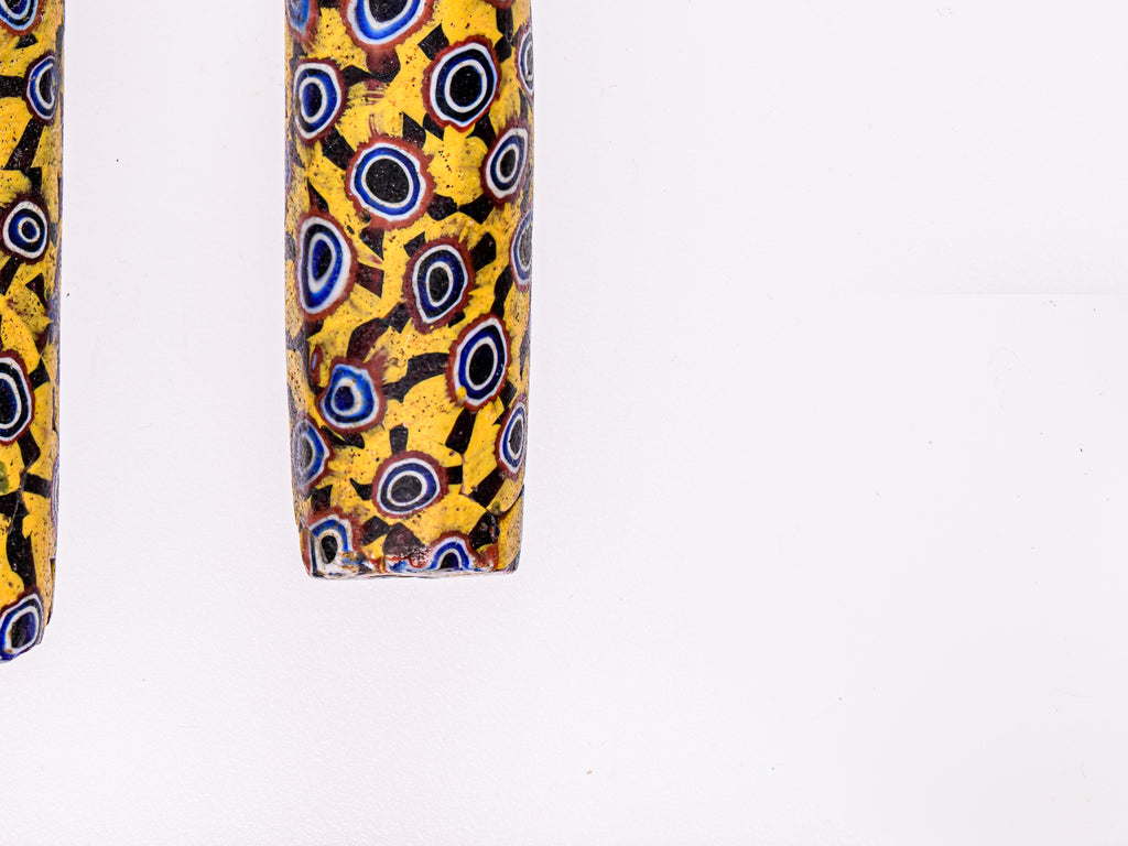 VAM500,African trade millefiori, African Trade Venetian, Antic Millefiori Bead, Antique Trade Beads, Collectible Bead, Collectible Beads, Elbow Bead, Elbow Venetian, venetian millefiori, venetian millefiori beads