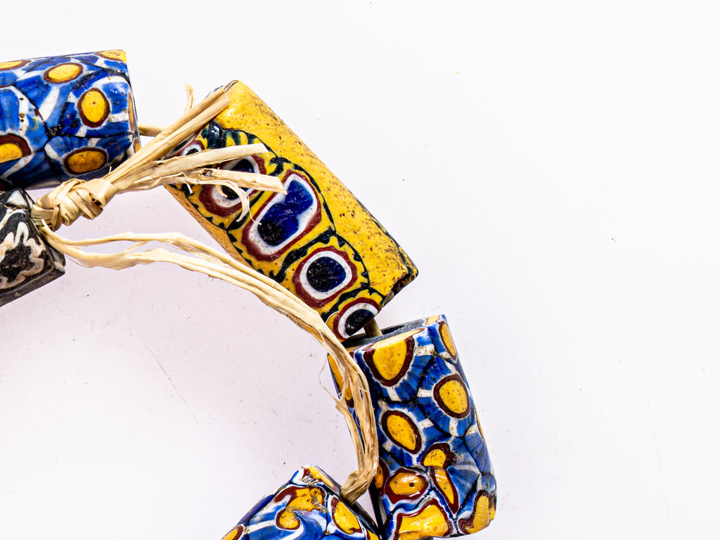 VAM500,African trade millefiori, African Trade Venetian, Antic Millefiori Bead, Antique Trade Beads, Collectible Bead, Collectible Beads, Elbow Bead, Elbow Venetian, venetian millefiori, venetian millefiori beads