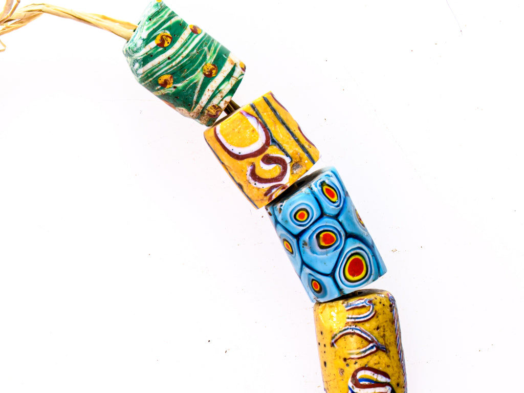 VAM500,African trade millefiori, African Trade Venetian, Antic Millefiori Bead, Antique Trade Beads, Collectible Bead, Collectible Beads, Elbow Bead, Elbow Venetian, venetian millefiori, venetian millefiori beads