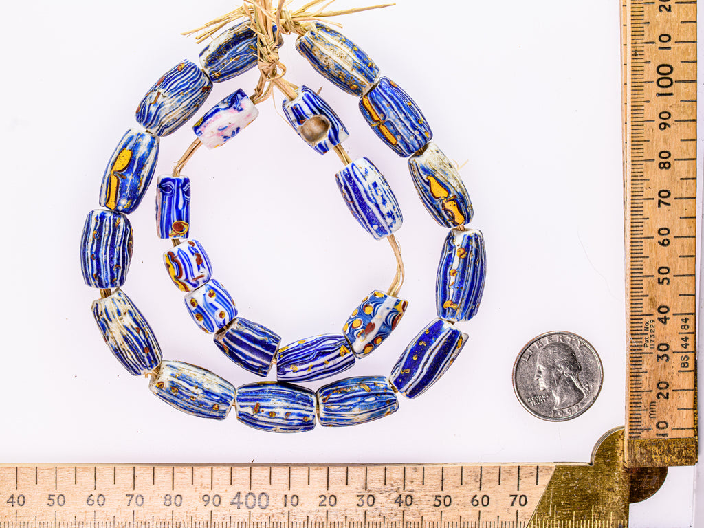VAM500,African trade millefiori, African Trade Venetian, Antic Millefiori Bead, Antique Trade Beads, Collectible Bead, Collectible Beads, Elbow Bead, Elbow Venetian, venetian millefiori, venetian millefiori beads