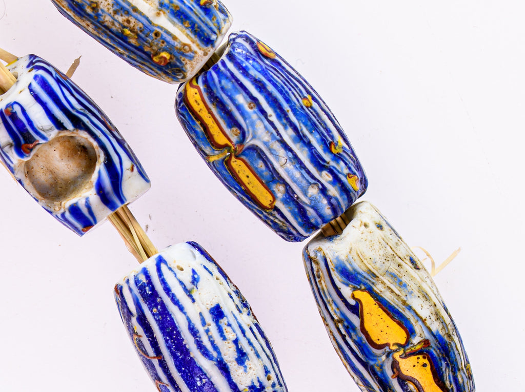 VAM500,African trade millefiori, African Trade Venetian, Antic Millefiori Bead, Antique Trade Beads, Collectible Bead, Collectible Beads, Elbow Bead, Elbow Venetian, venetian millefiori, venetian millefiori beads