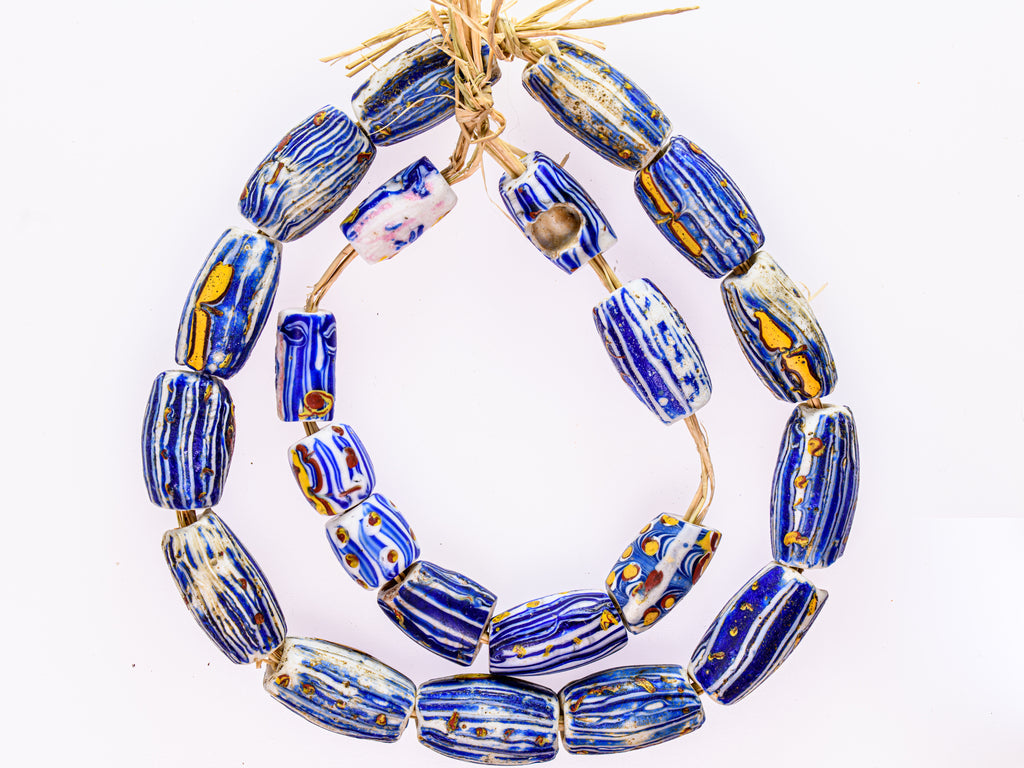 VAM500,African trade millefiori, African Trade Venetian, Antic Millefiori Bead, Antique Trade Beads, Collectible Bead, Collectible Beads, Elbow Bead, Elbow Venetian, venetian millefiori, venetian millefiori beads