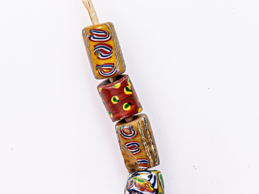 VAM500,African trade millefiori, African Trade Venetian, Antic Millefiori Bead, Antique Trade Beads, Collectible Bead, Collectible Beads, Elbow Bead, Elbow Venetian, venetian millefiori, venetian millefiori beads