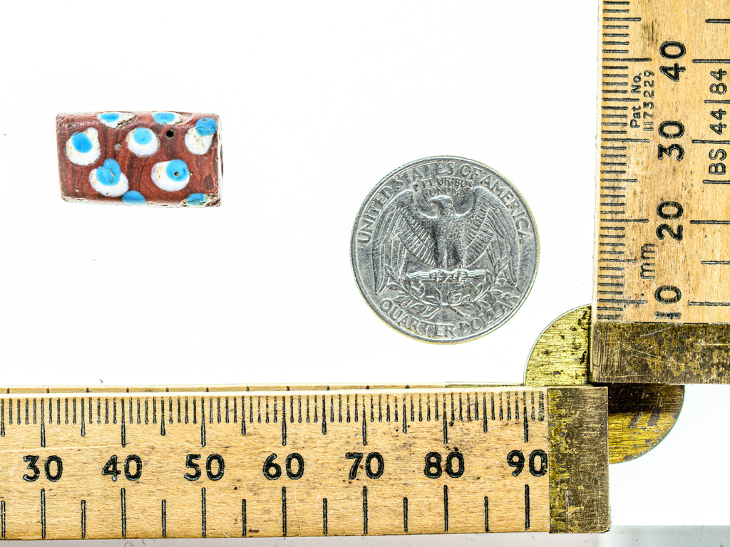 VAM500,African trade millefiori, African Trade Venetian, Antic Millefiori Bead, Antique Trade Beads, Collectible Bead, Collectible Beads, Elbow Bead, Elbow Venetian, venetian millefiori, venetian millefiori beads
