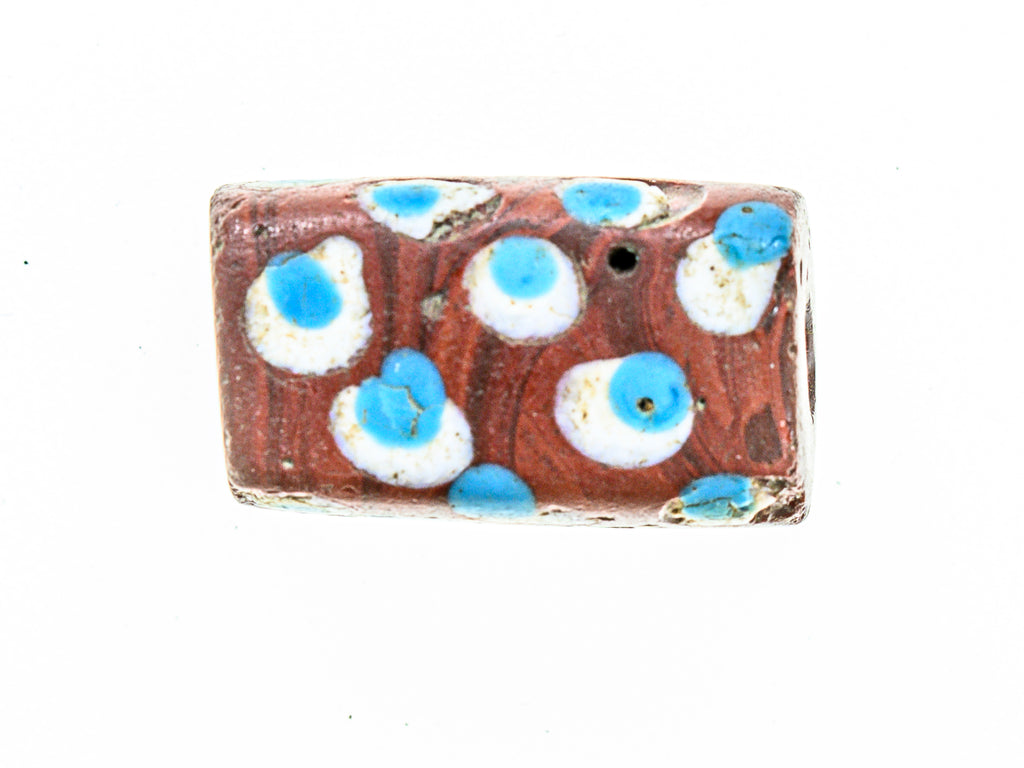 VAM500,African trade millefiori, African Trade Venetian, Antic Millefiori Bead, Antique Trade Beads, Collectible Bead, Collectible Beads, Elbow Bead, Elbow Venetian, venetian millefiori, venetian millefiori beads