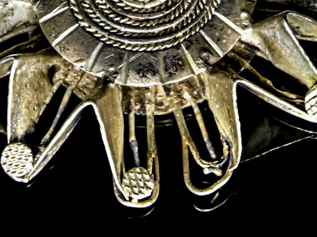 FLS100,100-299, African Art Pendant, African Fulani tribal pendant from the Sahel, African necklace, African silver jewelry, Ethnic Adornment, Ethnic Silver, Ethnic Tribal jewellery, Fulani Pendant, Fulani Silver, Fulani Silver Pendant, Mali, Peul silver, silver Fulani necklace, Toucoleur silver