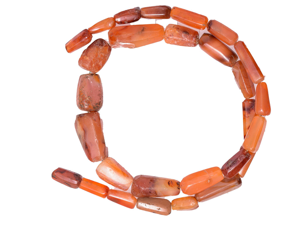 Antique Carnelian Beads from African Trade Strand C1