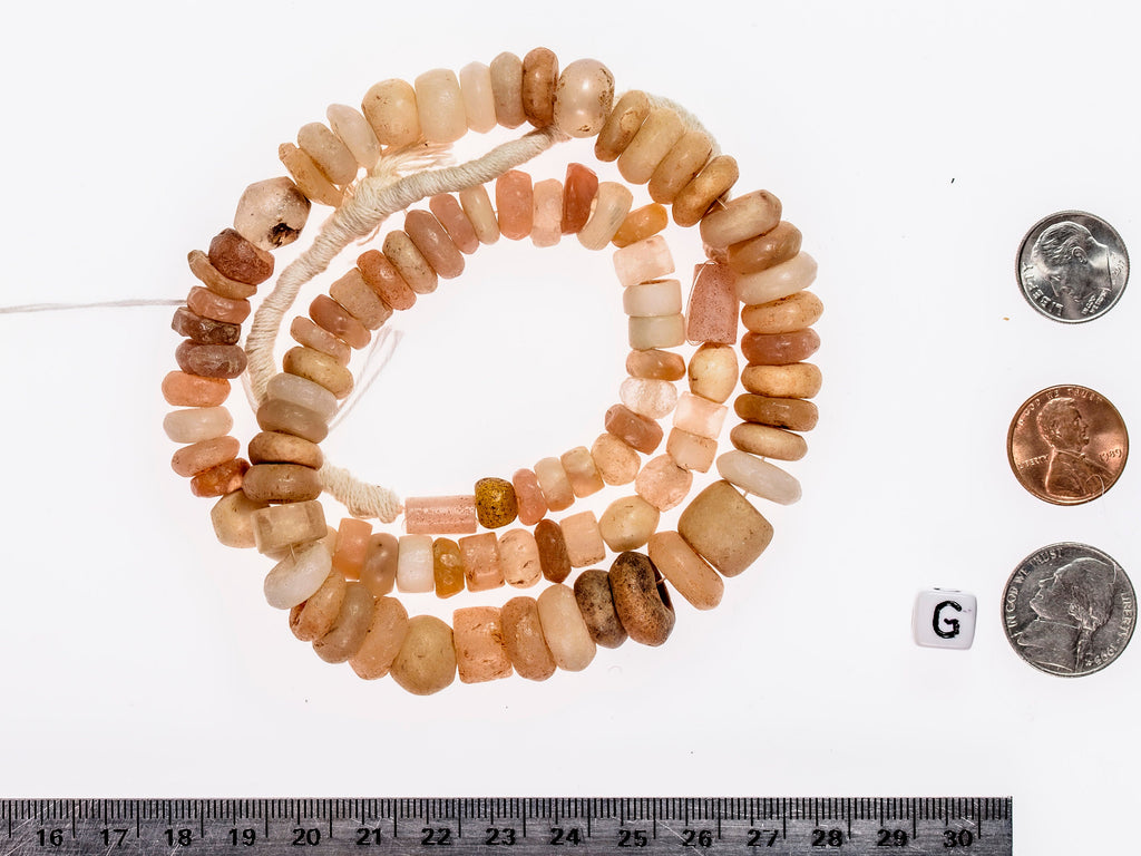 Ancient excavated mixed strand of agate, quartz and calcite X303A-H