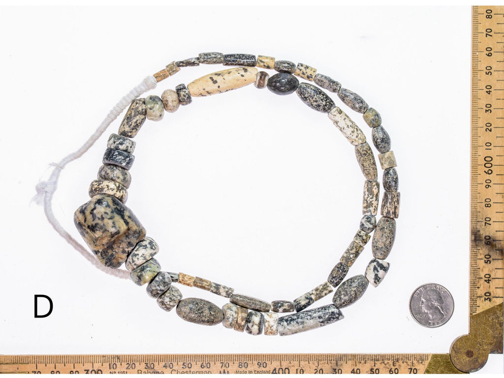 Ancient Excavated Granite Gneiss Beads from West Africa O283_ID-F