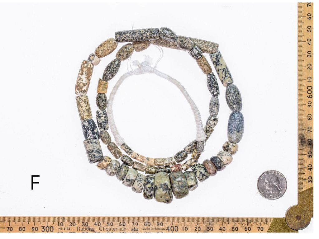 Ancient Excavated Granite Gneiss Beads from West Africa O283_ID-F