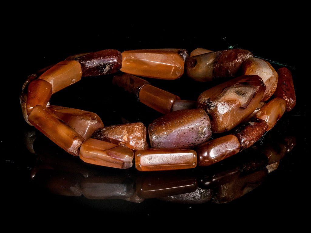 Antique Carnelian Beads from African Trade Strand C1