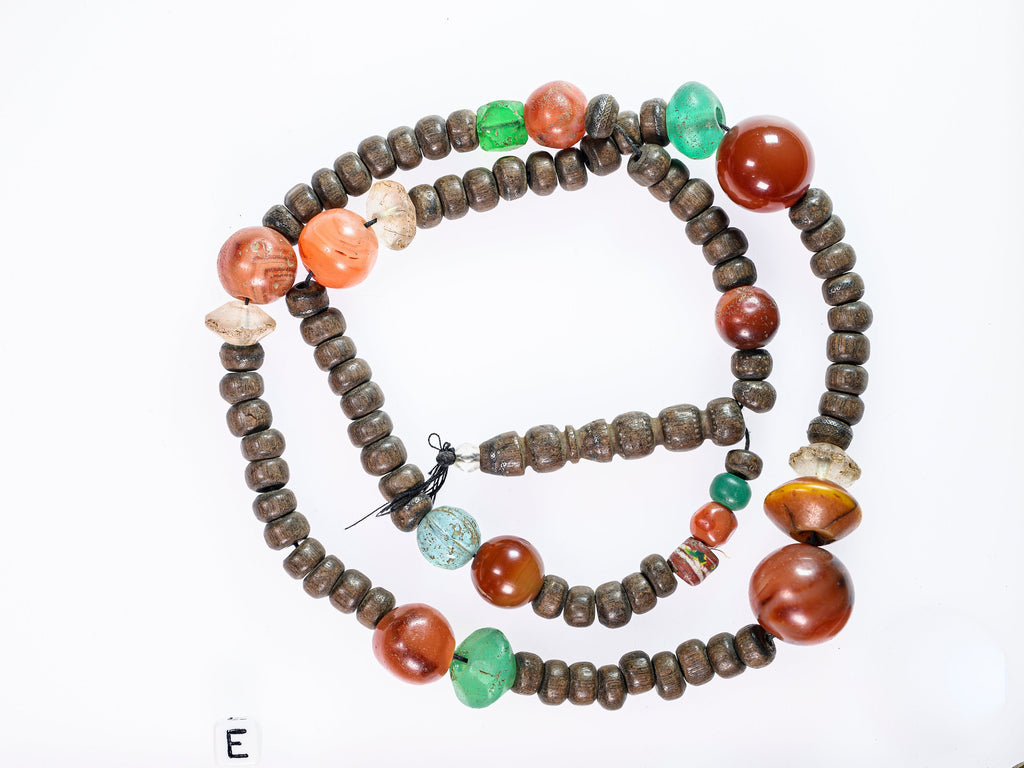 Vintage Ebony Tasbih Prayer Beads from Mauritania 0868E-H