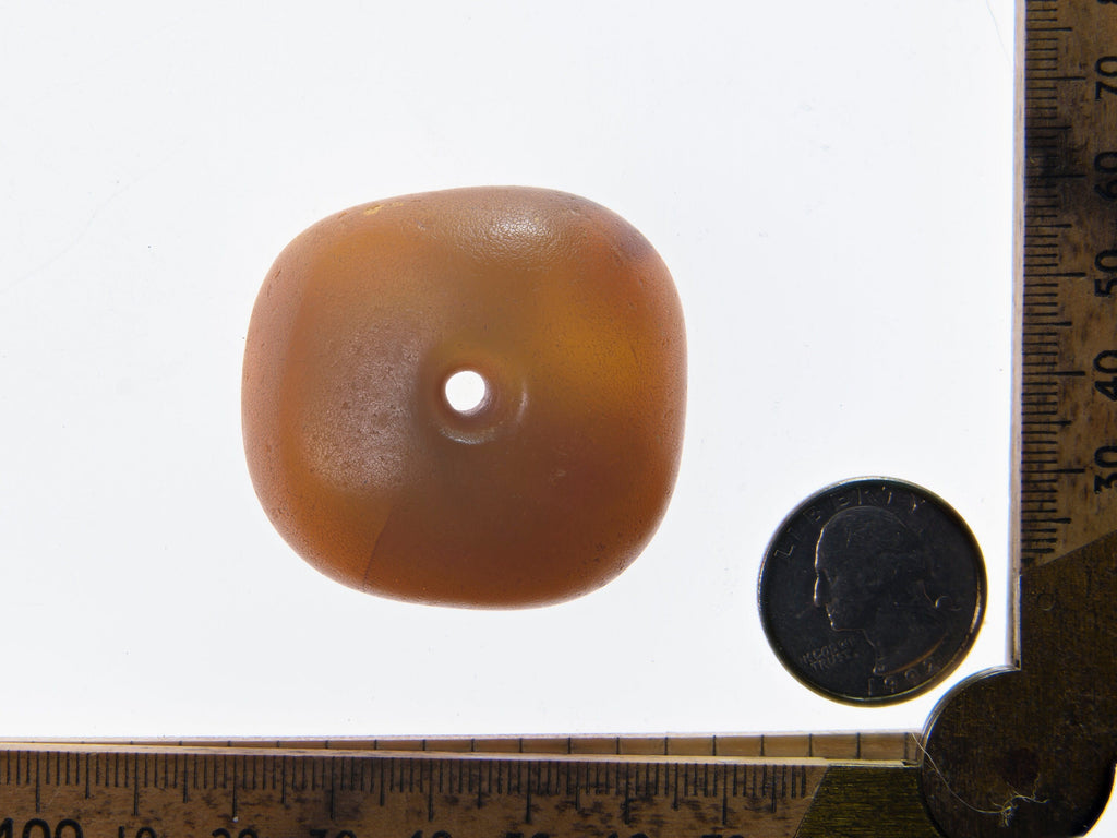 Antique Genuine Baltic Amber Bead From African Trade  (34g)