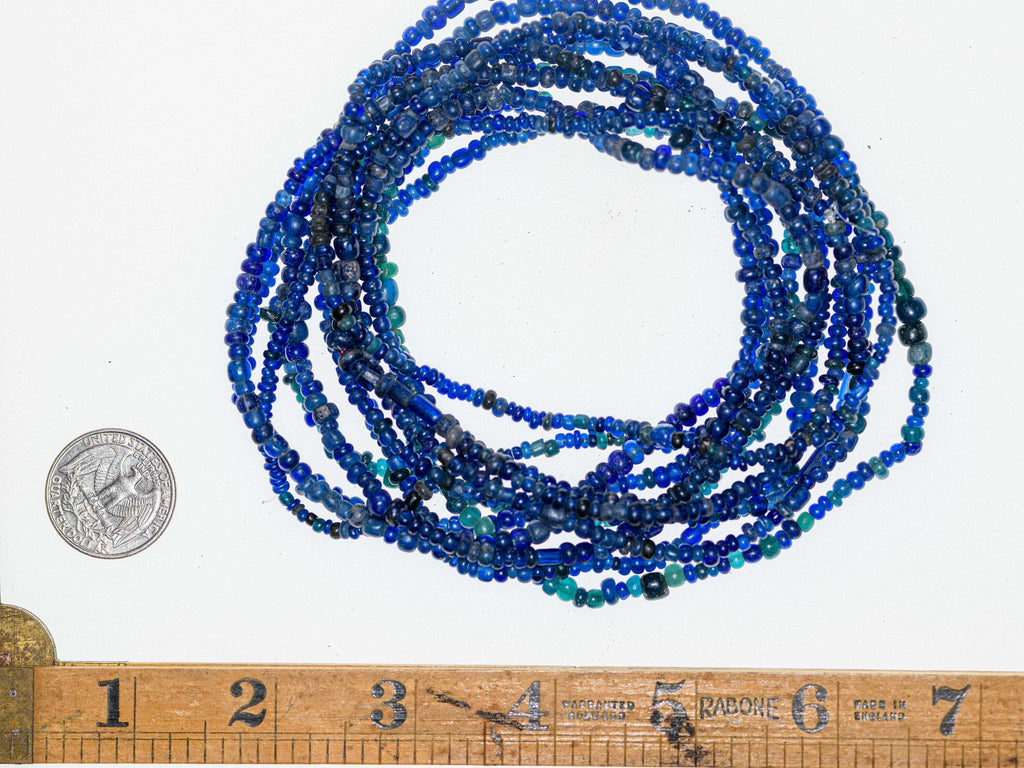 Dark Blue Ancient Excavated Nila Beads