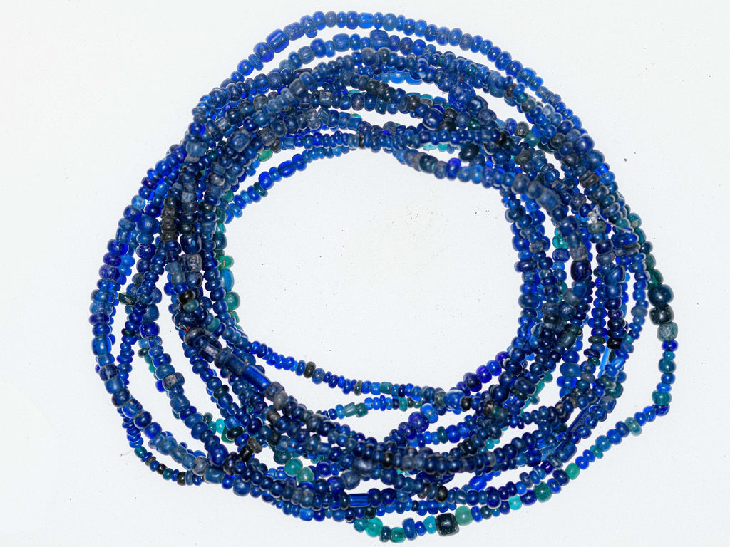 Dark Blue Ancient Excavated Nila Beads