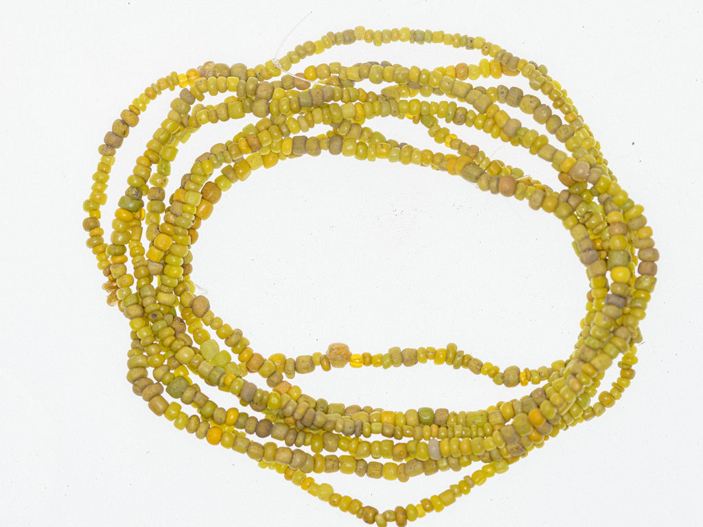 Yellow Ancient Excavated Nila Beads