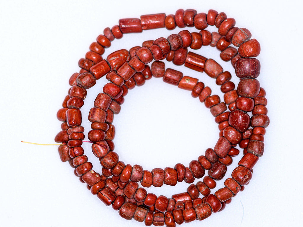 Brick Red Ancient Excavated Indo-Pacific Beads