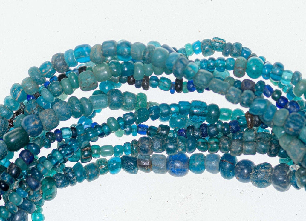 Teal Blue Ancient Excavated Nila Beads