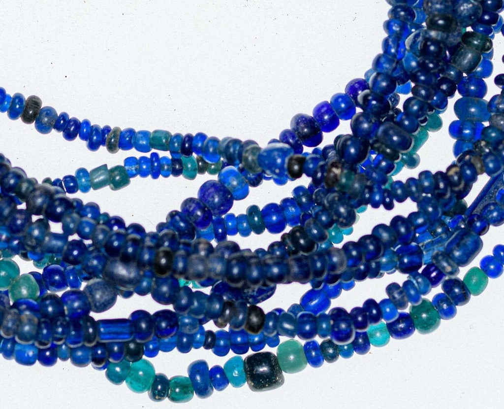 Dark Blue Ancient Excavated Nila Beads