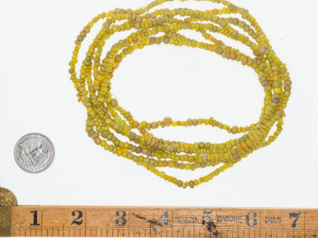 Yellow Ancient Excavated Nila Beads