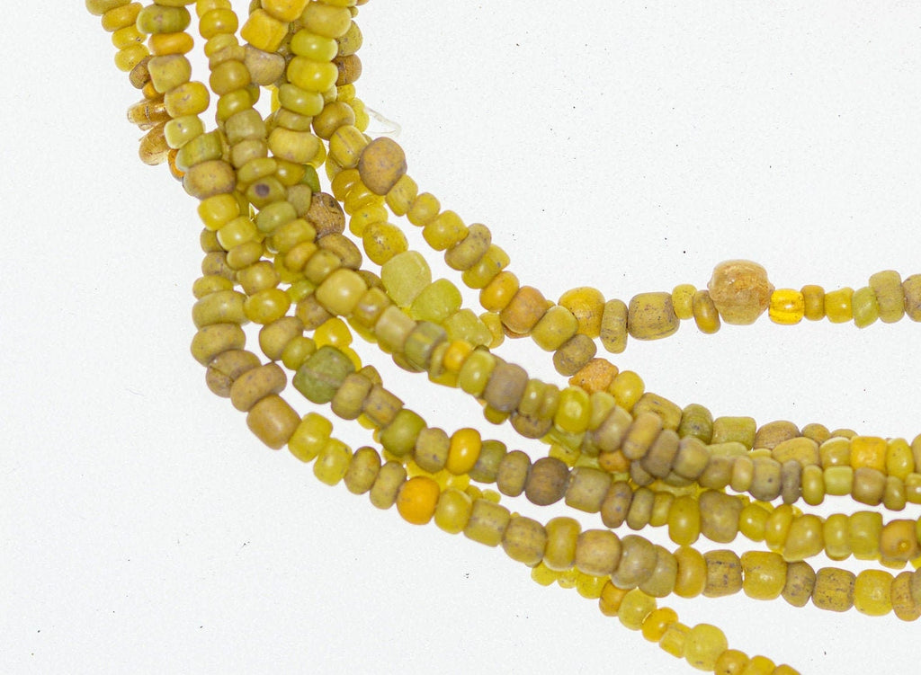 Yellow Ancient Excavated Nila Beads