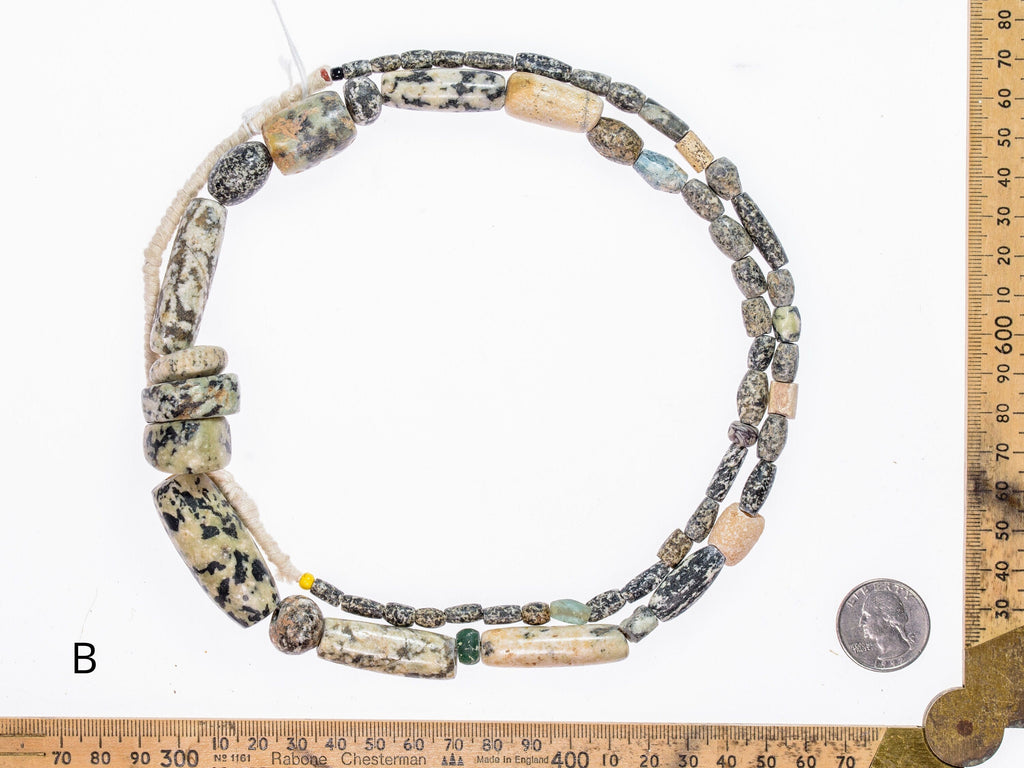 Ancient Excavated Granite Gneiss Beads from West Africa O283_IIIA-C
