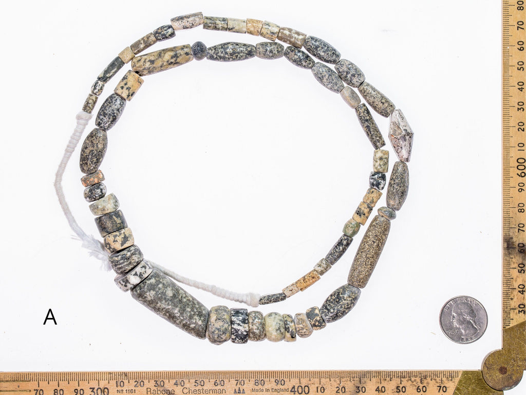 Ancient Excavated Granite Gneiss Beads from West Africa O283_IIIA-C