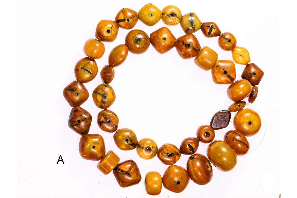 A Long Strand of Vintage Phenolic Resin in Rare Shapes, African Trade