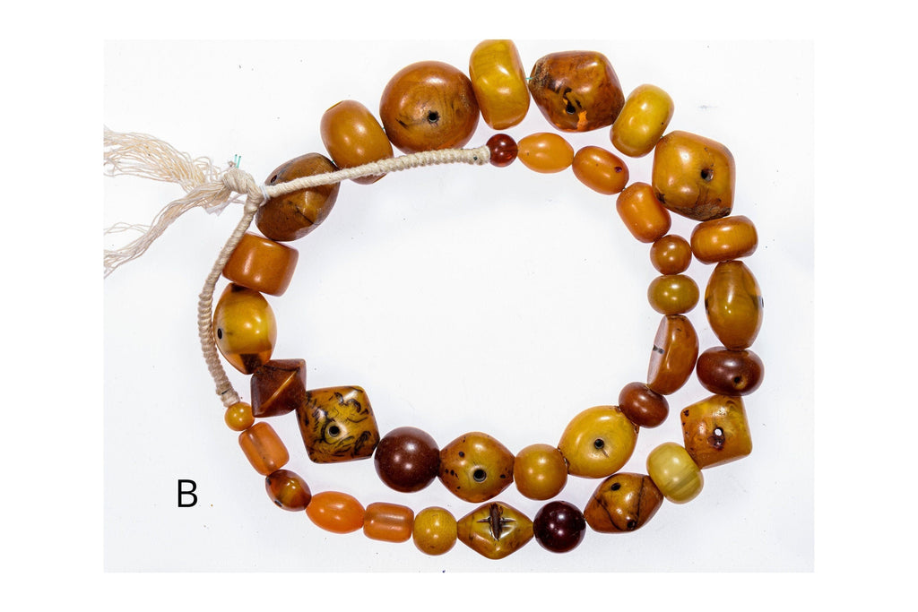 A Long Strand of Vintage Phenolic Resin in Rare Shapes, African Trade