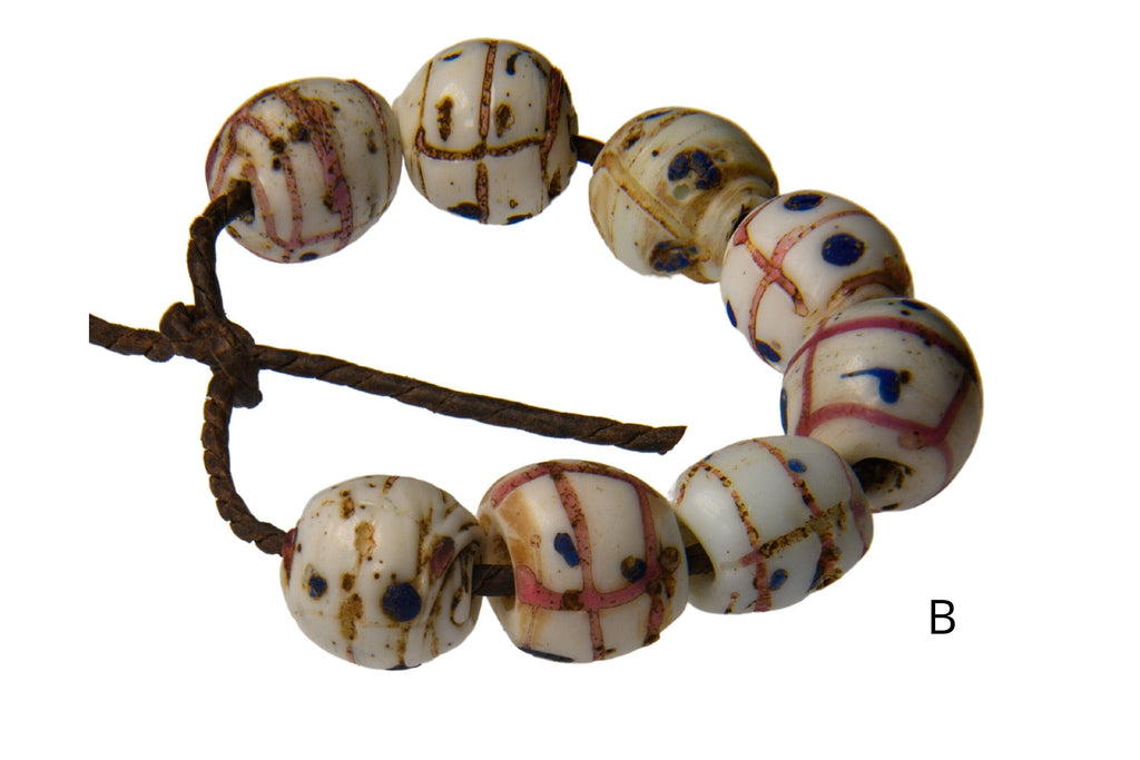 Antique Venetian African Trade "Medicine Man" Beads, group of 8 (0458)