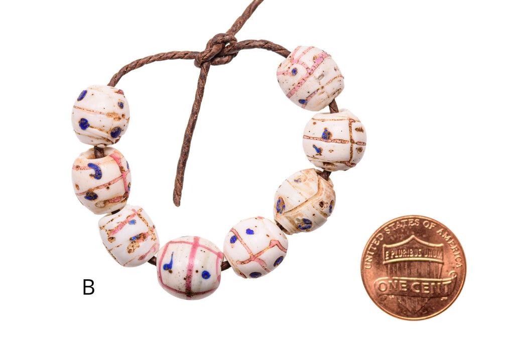 Antique Venetian African Trade "Medicine Man" Beads, group of 8 (0458)
