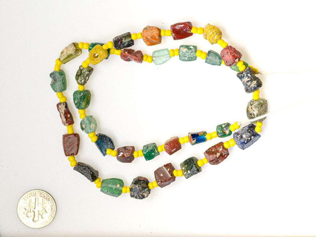 Multi-color Multi-shaped Glass Beads from Pakistan