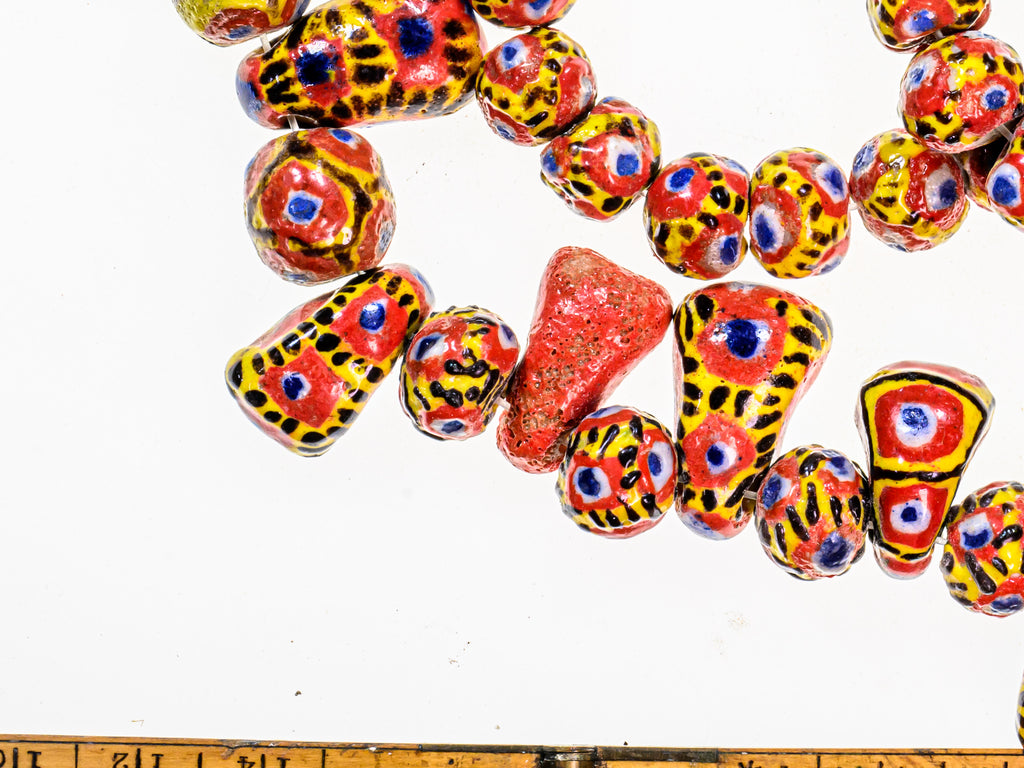 AEU130,New, Kiffa Beads, Mauritanian Kiffa, Mauritanian Beads, Kiffa Beads, Kiffa Glass Collectible Beads, Collectible Bead, blueBeads 