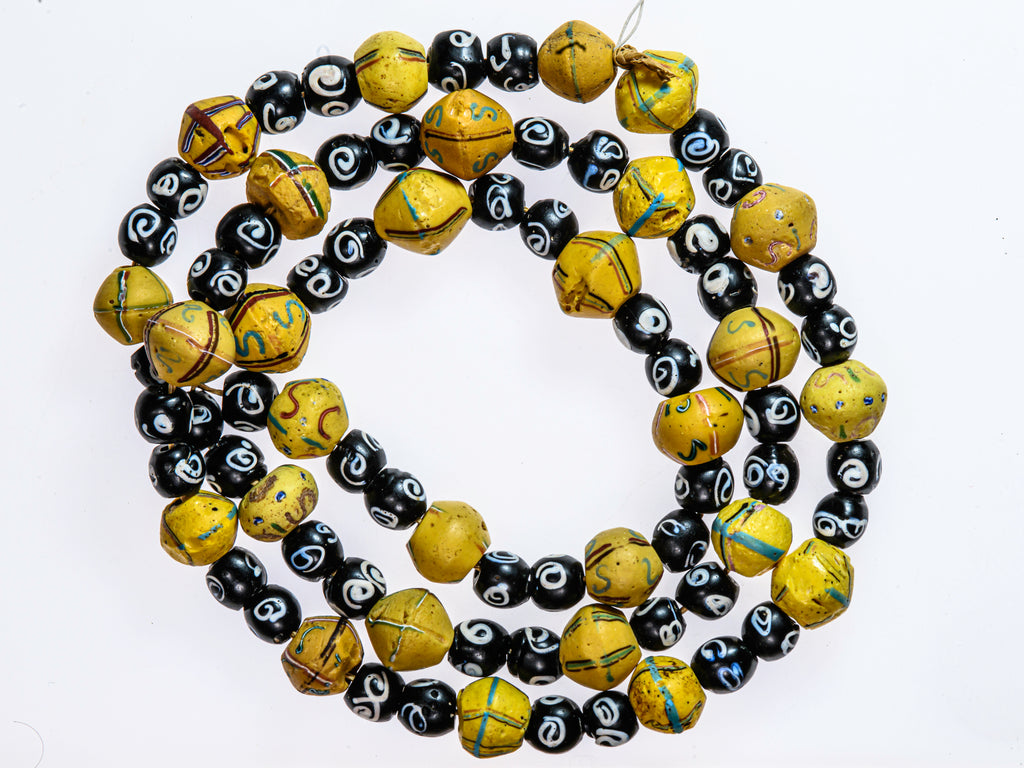 African Bicone glass venetian beadsTrade Beads, African Trade Venetian, Antique Trade Beads, Collectible Beads, Old Venetian Beads, Zen beads